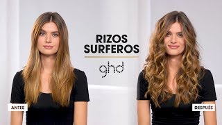 Tutorial peinado  RIZOS SURFEROS  Rizador ghd creative curl [upl. by Ozne324]