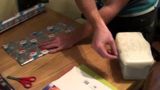 How to Professionally Gift Wrap a Book  Tutorial [upl. by Fiorenza]