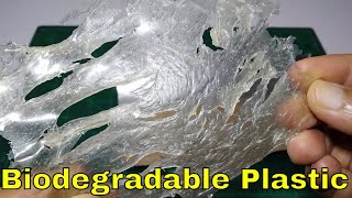 how to make biodegradable plastic with cornflour [upl. by Solotsopa986]