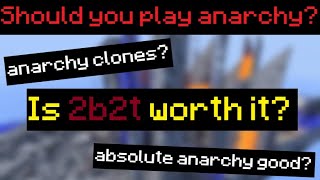 Should you play Minecraft anarchy and the types of anarchy servers explained [upl. by Le]