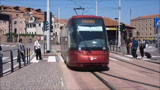 VeneziaVeniceMestreTranslohr tramway  Straßenbahn  Villamos Actv [upl. by Lemuel]