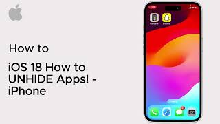 iOS 18 How to UNHIDE Apps  iPhone  iOS  2025 [upl. by Dar497]