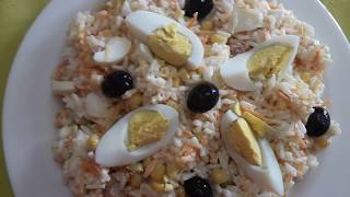 SALADE DE RIZ FACILE سلطةquot الروز سهلة وبنينة [upl. by Aerb]