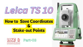 How to StakeOut Leica TS10  Total Station Survey Training  Surveying  Leica TS10 [upl. by Anits217]