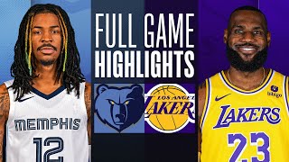 GRIZZLIES at LAKERS  FULL GAME HIGHLIGHTS  January 5 2024 [upl. by Trovillion]