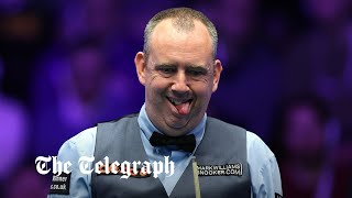 Angry wasp chases snooker player Mark Williams at the 2023 Masters tournament [upl. by Zicarelli]