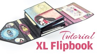 Scrapbook Tutorial XL Flipbook quotGorjussquot  OnePage Mini Album  DEUTSCH [upl. by Sissy]