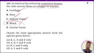 In which of the following connective tissues the cells secrete fibres of collagen or elastin [upl. by Aneloc]