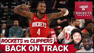 Jalen Green Drops 31 amp Amen Thompson Shines As Houston Rockets Get Back On Track Vs LA Clippers [upl. by Odrarebe18]