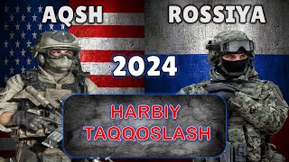 AQSH va Rossiya harbiy taqqoslash 2024 [upl. by Grimona]