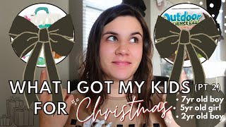 What I Got My Kids For Christmas 2024  part 2 7yr old boy 5yr old girl  2yr old boy 🎄 [upl. by Tnirb]