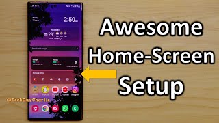 The best Samsung home screen setup useful widgets and layout ideas [upl. by Nelad]