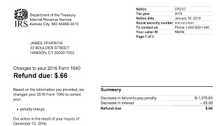 How to understand your CP21C Notice IRS made the changes you requested to your tax return [upl. by Sainana296]