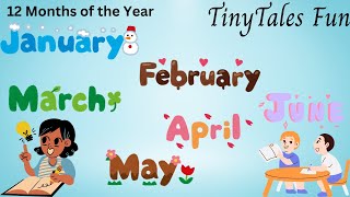 12 Month of the year song  Month of the year for kids [upl. by Asilegna]