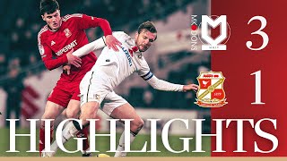 Match Highlights MK Dons vs Swindon Town [upl. by Nivri641]