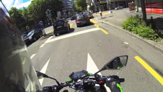 Kawasaki z800 │close call 1 │SWISSBIKER [upl. by Winther]