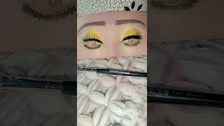 Yellow eye makeup tutorialmakeup for dummyviralvedioviralshort [upl. by Lea]