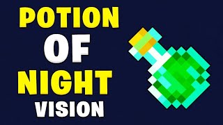 Easily Make Potion of Nightvision in minecraftlasts 8 minutes [upl. by Aihsetan]