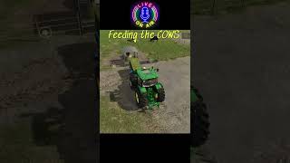 Farming Sim 25 Feeding the Cows [upl. by Earesed]