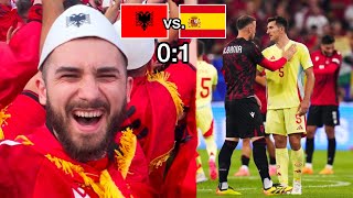 ALBANIEN ist raus aber wir feiern trotzdem 😂🇦🇱 Albanien vs Spanien Vlog 🏟️⚽ euro2024 [upl. by Ulick735]