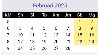 Kalender 2025 [upl. by Idou]