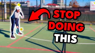 How to STOP Popping Up Your Dinks  The Pickleball Clinic [upl. by Joash]