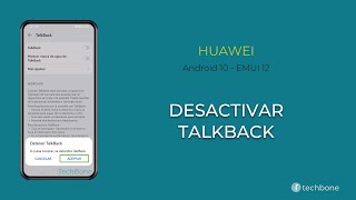 Desactivar TalkBack  Huawei Android 10  EMUI 12 [upl. by Barr]