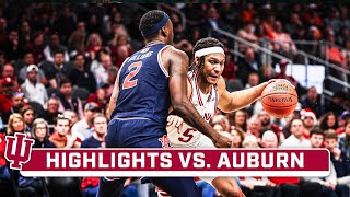 Auburn at Indiana  Highlights  Big Ten Mens Basketball  Dec 9 2023 [upl. by Cordova717]