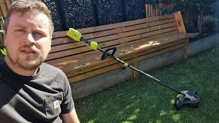 Ryobi 36V LINE TRIMMER 28CM33CM review australian model RLT36X20 [upl. by Akcirederf830]