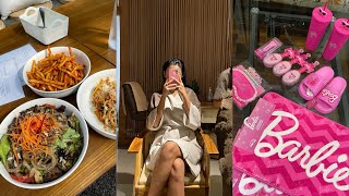 Spa date🧖‍♀️ The skin spa  La terrasse🥗Barbie haul💖💖 [upl. by Nagey308]