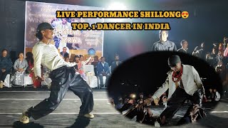 Winner LIVE DANCER PERFORMER😍Rock the stage STEVE JYRWAampRaktim dance😍SHILLONG Top Level dancer😍 [upl. by Eniala]