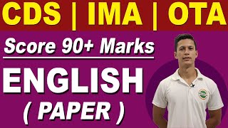 How to Prepare English for CDS 2020 Exam  Score 90 Marks in CDS English Paper  OTA English Tips [upl. by Einnoc]