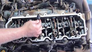 Ford 60 Liter Powerstroke Fuel Injector Installation [upl. by Hpesojnhoj761]