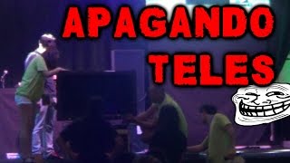 APAGANDO TELEVISIONES  Broma con cámara oculta [upl. by Notslah538]