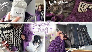 A weekend in February where we make a new cardigan 🧶 Crochet Vlog [upl. by Base501]