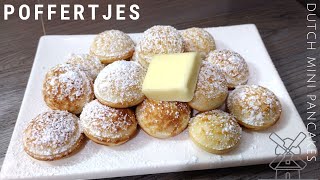 Poffertjes  Dutch Mini Pancakes  Popular Dutch Street Food [upl. by Dahraf]