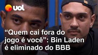 BBB 24 Bin Laden é eliminado em paredão com Davi vídeo mostra discurso de Tadeu na eliminação [upl. by Yot]