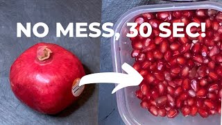 The Best amp Easiest Way To Remove Pomegranate Seeds — No Mess 30 Second Upside Down Method [upl. by Penrod]