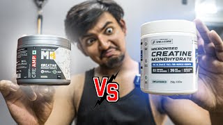 Wellcore Creatine vs Muscleblaze Creatine Creamp  Best Creatine Monohydrate [upl. by Donny]