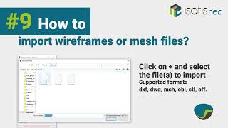 Isatisneo How to9 import wireframes or mesh files [upl. by Natividad]