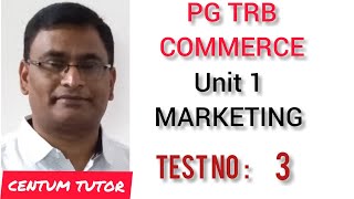 TN PG TRB COMMERCE  UNIT 1  MARKETING  MARKET SEGMENTATION  TEST NO  3 [upl. by Eigna770]