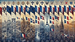 ÉVOLUTION DU DRAPEAU DE FRANCE 🇫🇷 [upl. by Lasser]