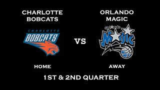 NBA 2K10 Gameplay Charlotte Bobcats vs Orlando Magic 1st amp 2nd Quarter [upl. by Idolem]