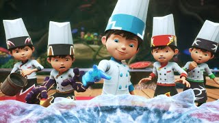 BoBoiBoy Kuasa LIMA Masak Tomyam Sakti [upl. by Euqinahc]