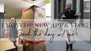 I MOVED Spend The Day With Me Street Style Looks  New Apartment Tour  SimplyShannah [upl. by Sumer582]