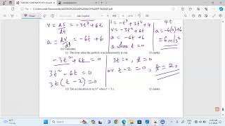 CALCULUS APPLICATION OF DIFFERENTIATION IN KINEMATICS [upl. by Gradey251]