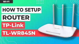 TPLink TLWR845N Router Configuration Step by Step in Hindi urdu English  change wireless password [upl. by Zsa]