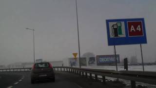 Dureń wjeżdża na autostradę A4  Idiot entering the motorway [upl. by Airyk]