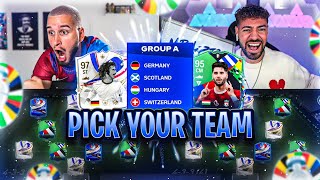 EURO 2024 GRUPPE A 😱🔥 PICK YOUR TEAM DEUTSCHLAND EDITION vs Wakez 🚨🚨 [upl. by Goff702]