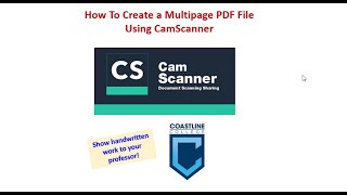 How To Create a Multipage PDF File Using CamScanner [upl. by Belen]